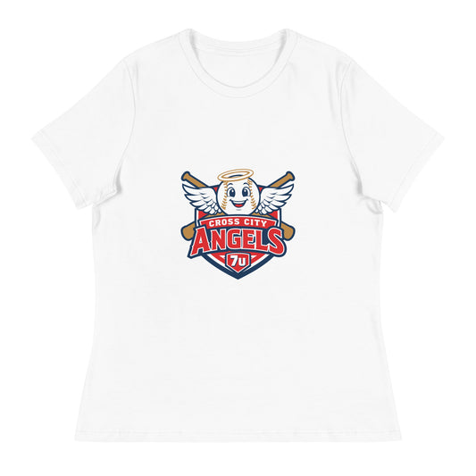 Performance | Women's Relaxed T Shirt | Cross City Angels | Shield Logo