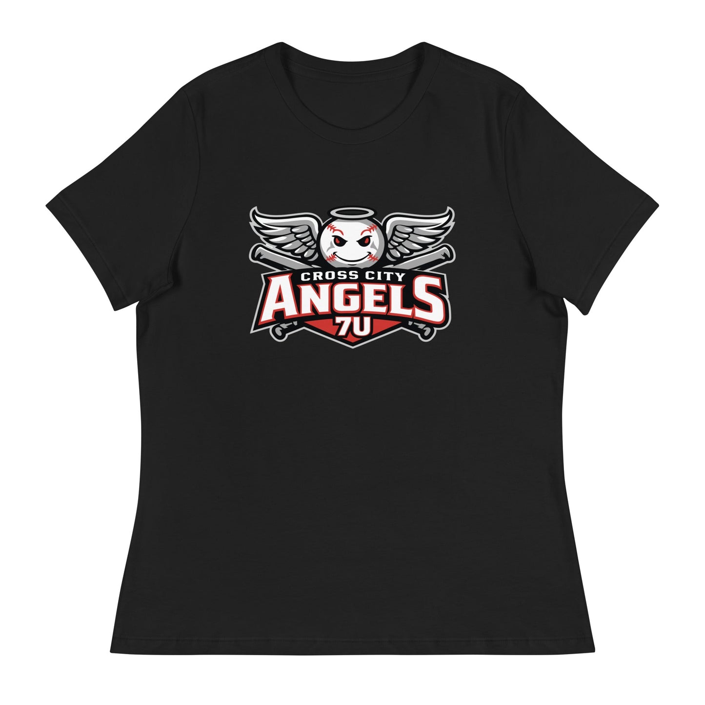 Performance | Women's Relaxed T Shirt | Cross City Angels | Winged Guardian Logo