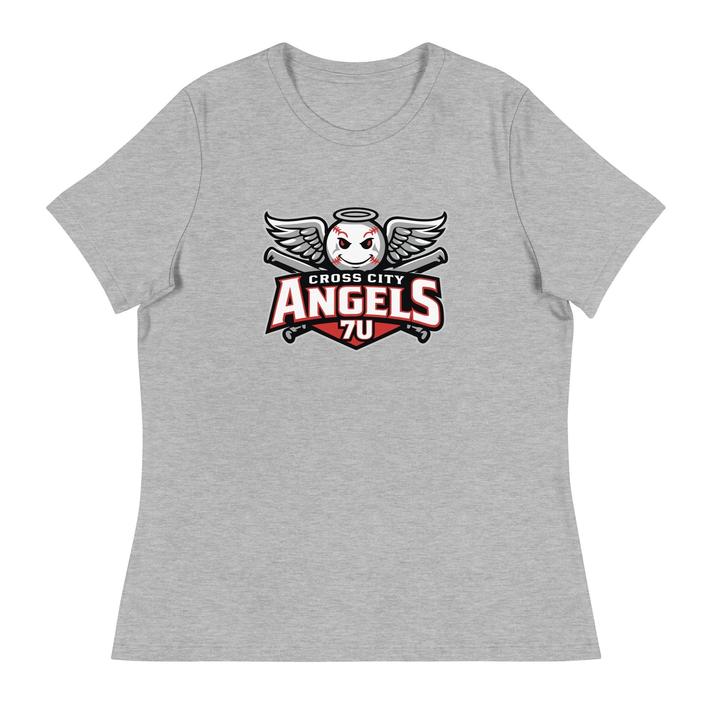 Performance | Women's Relaxed T Shirt | Cross City Angels | Winged Guardian Logo