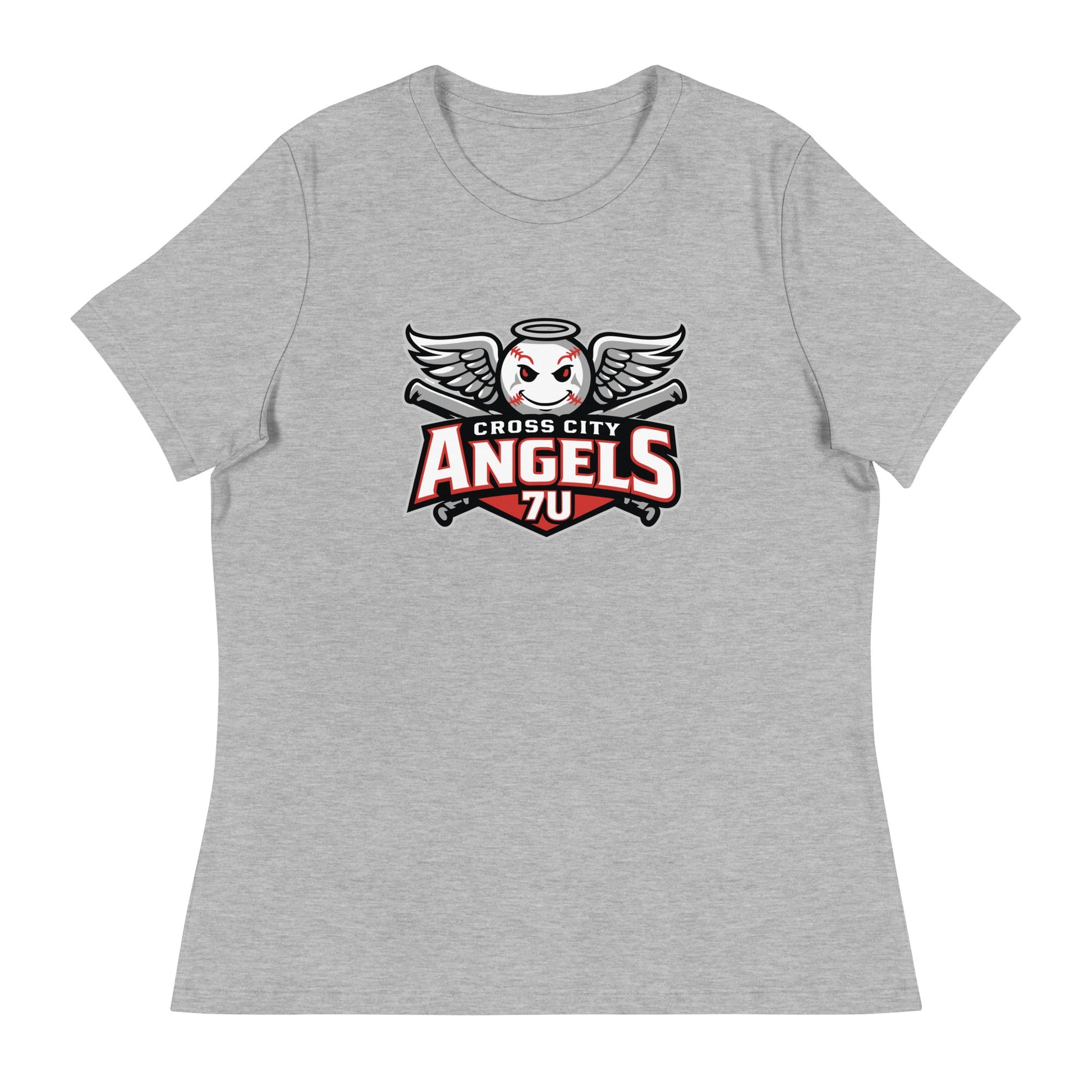 Performance | Women's Relaxed T Shirt | Cross City Angels | Winged Guardian Logo