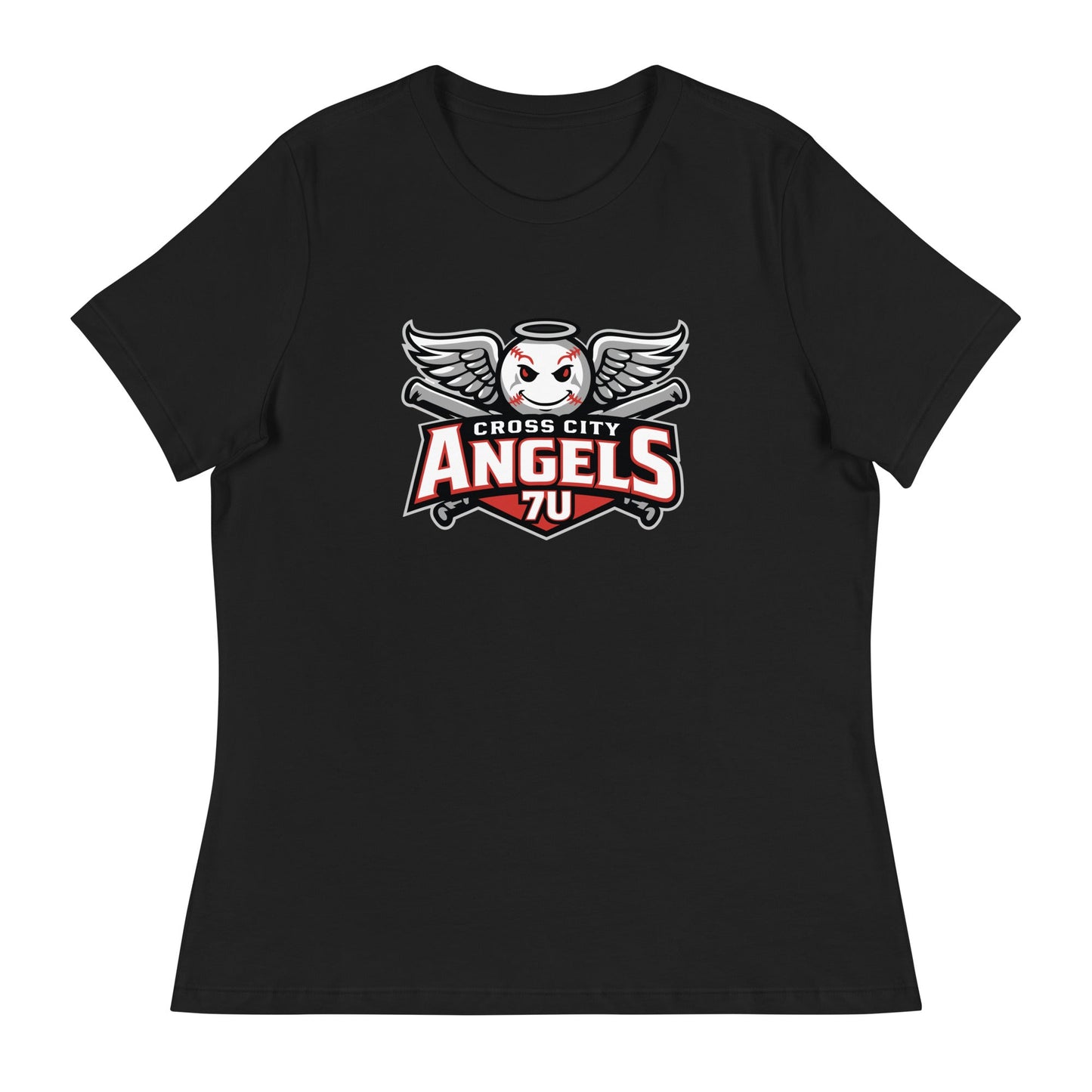 Performance | Women's Relaxed T Shirt | Cross City Angels | Winged Guardian Logo