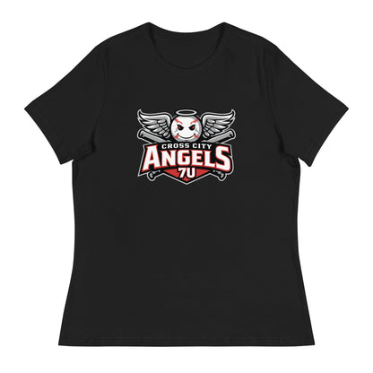 Performance | Women's Relaxed T Shirt | Cross City Angels | Winged Guardian Logo