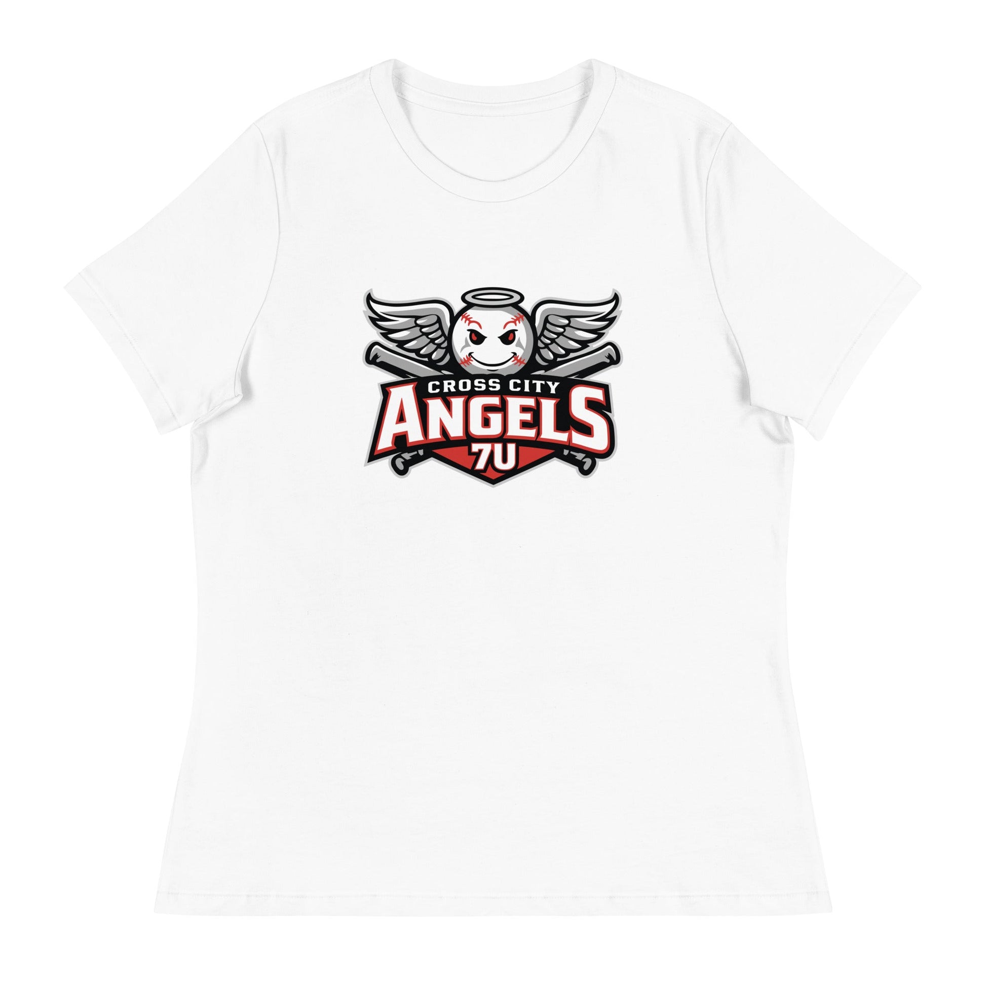 Performance | Women's Relaxed T Shirt | Cross City Angels | Winged Guardian Logo