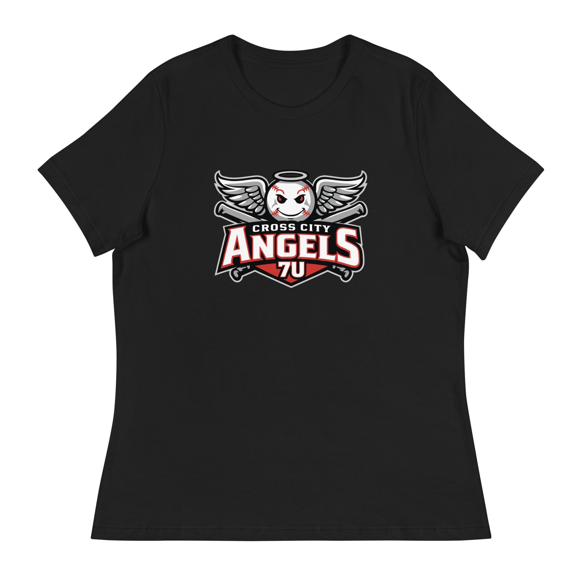 Performance | Women's Relaxed T Shirt | Cross City Angels | Winged Guardian Logo
