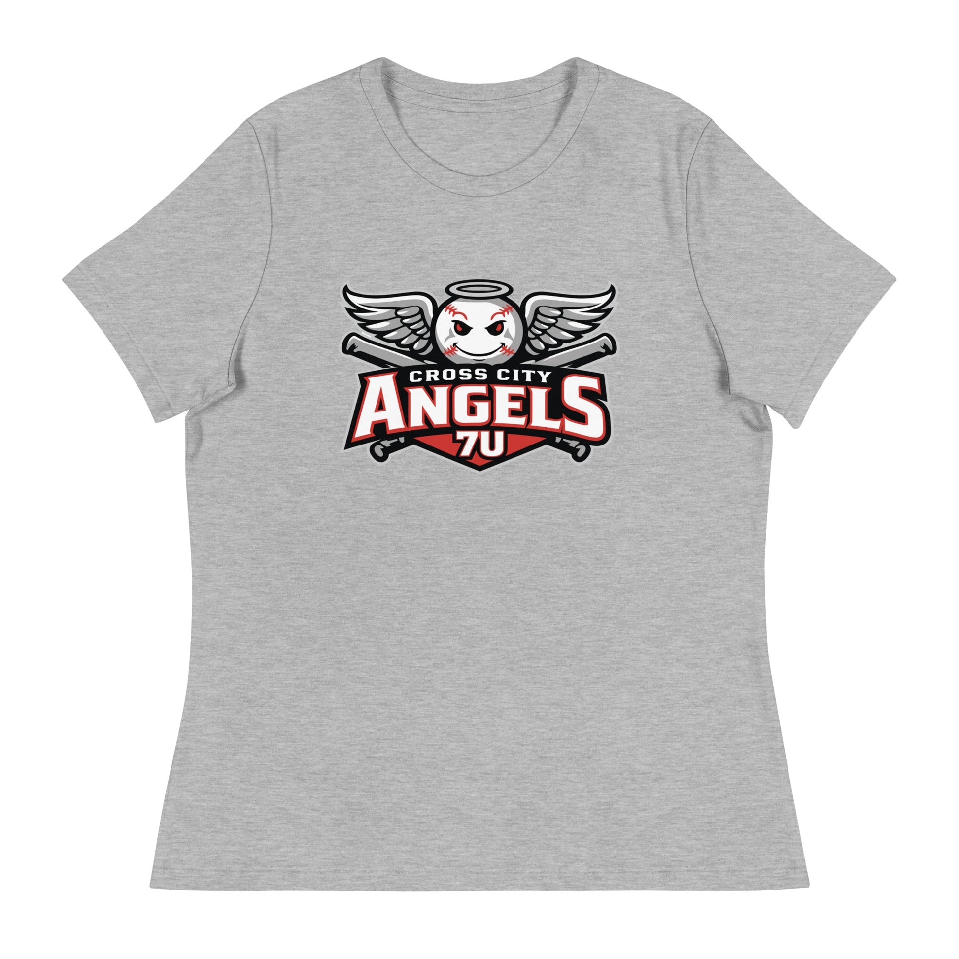 Performance | Women's Relaxed T Shirt | Cross City Angels | Winged Guardian Logo
