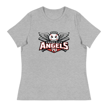 Performance | Women's Relaxed T Shirt | Cross City Angels | Winged Guardian Logo