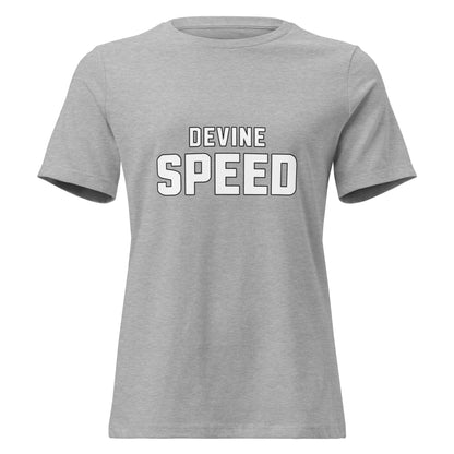 Performance | Women's Relaxed T Shirt | Devine Speed | Script Logo