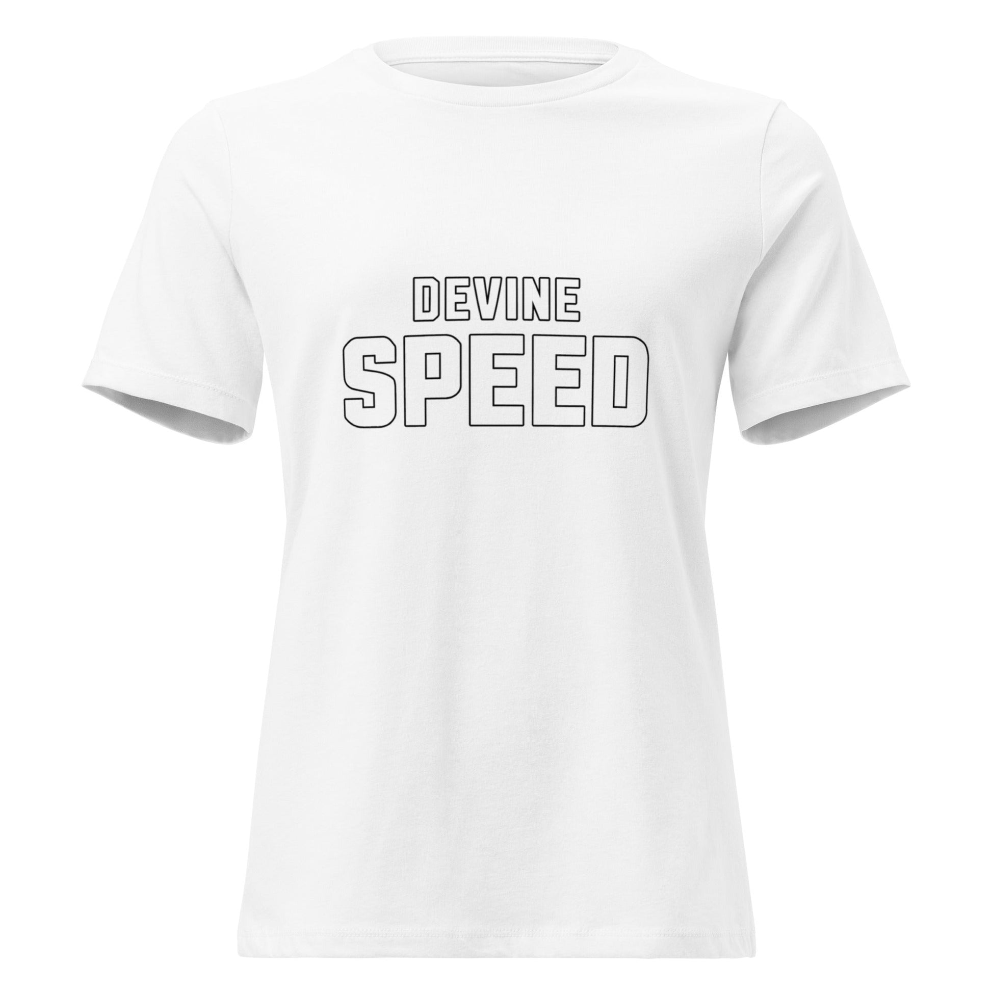 Performance | Women's Relaxed T Shirt | Devine Speed | Script Logo