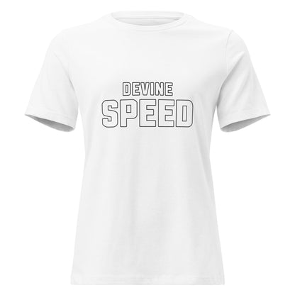 Performance | Women's Relaxed T Shirt | Devine Speed | Script Logo
