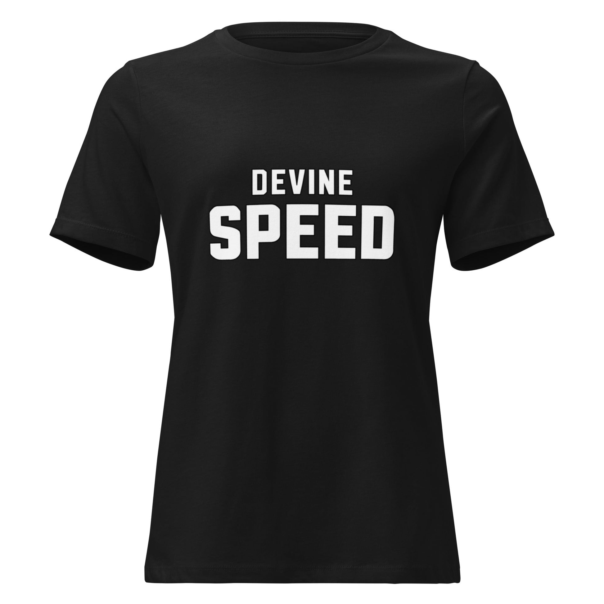 Performance | Women's Relaxed T Shirt | Devine Speed | Script Logo