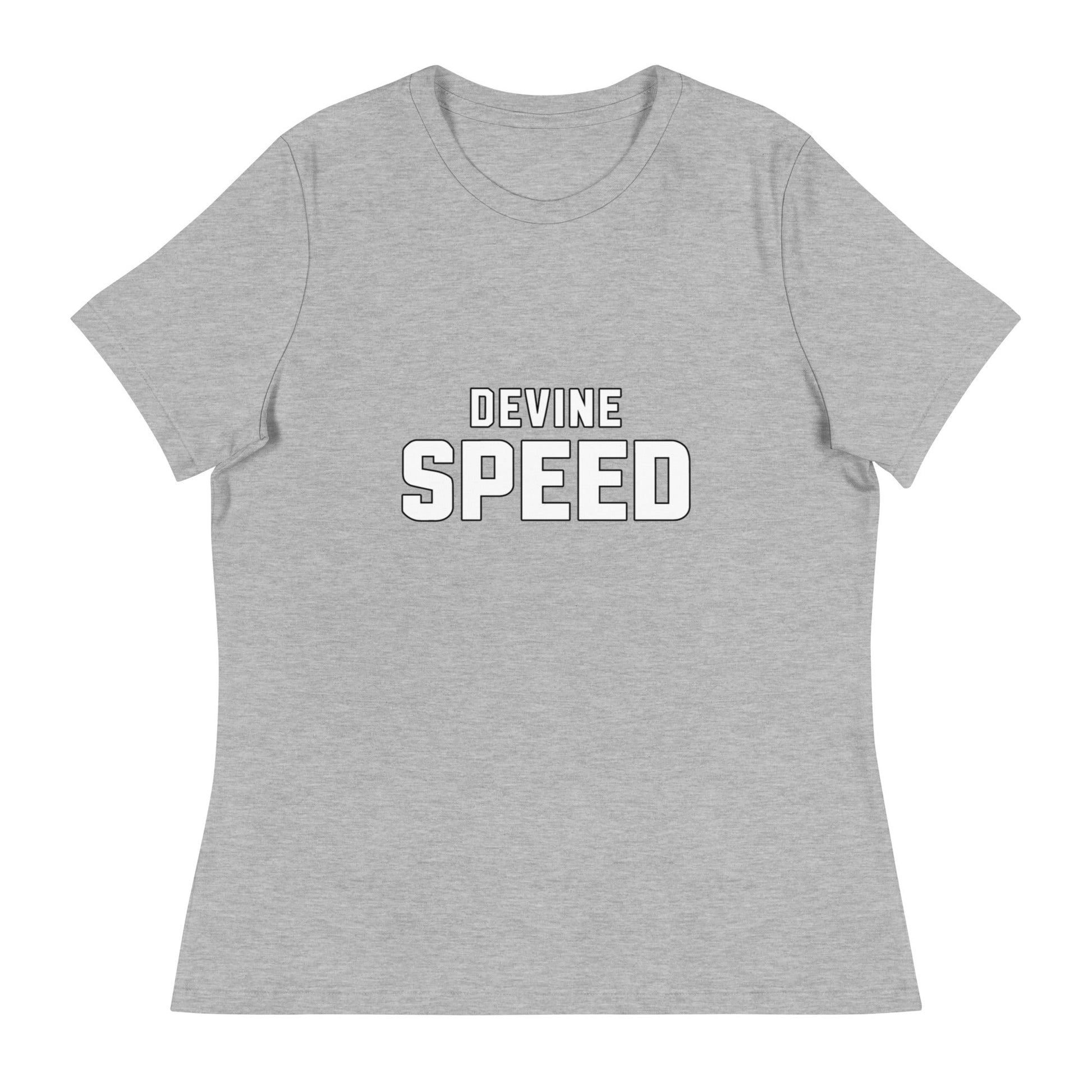 Performance | Women's Relaxed T Shirt | Devine Speed | Script Logo