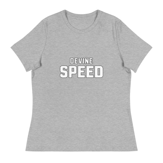 Performance | Women's Relaxed T Shirt | Devine Speed | Script Logo
