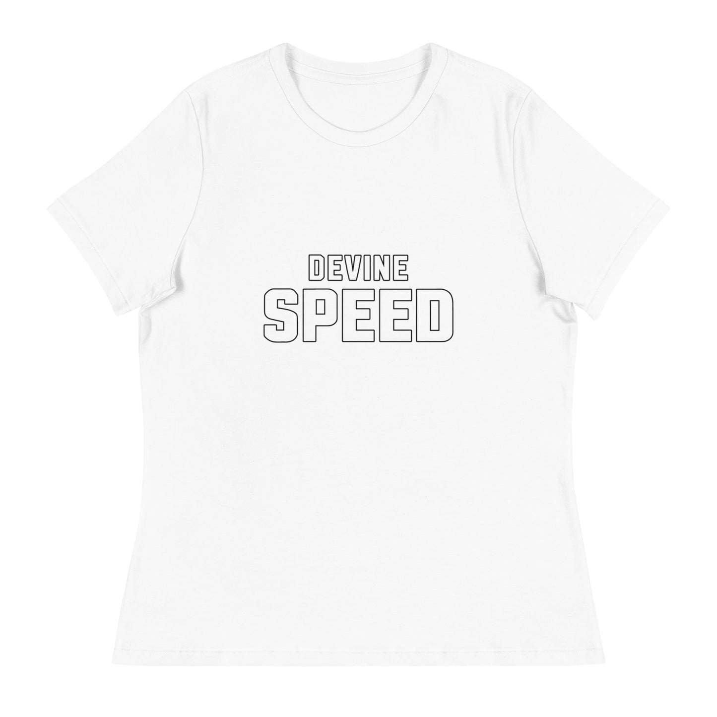 Performance | Women's Relaxed T Shirt | Devine Speed | Script Logo