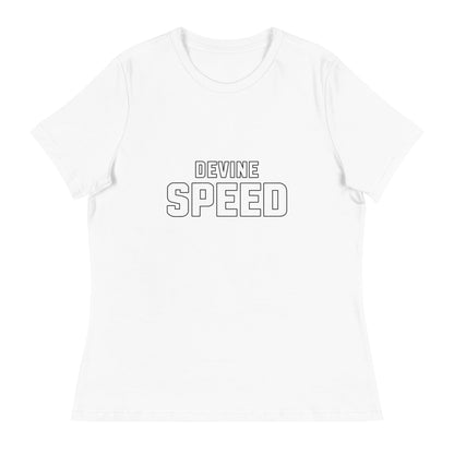Performance | Women's Relaxed T Shirt | Devine Speed | Script Logo