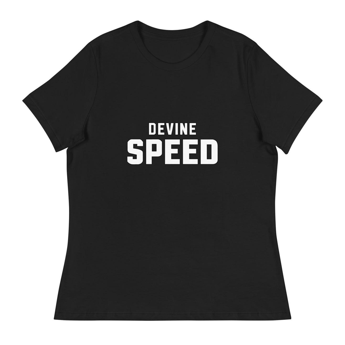 Performance | Women's Relaxed T Shirt | Devine Speed | Script Logo