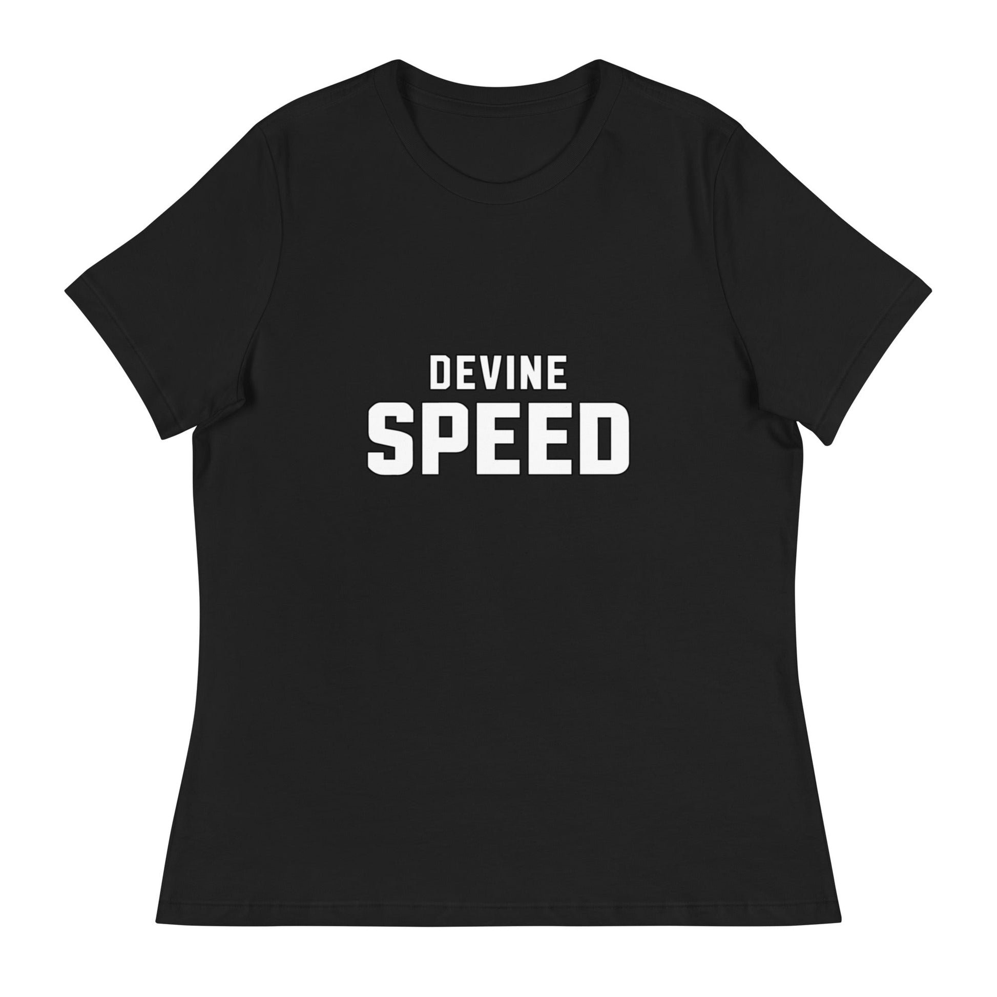 Performance | Women's Relaxed T Shirt | Devine Speed | Script Logo