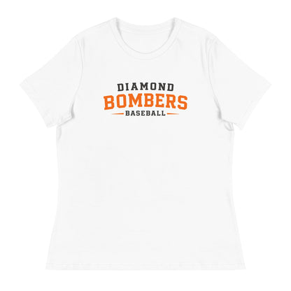 Performance | Women's Relaxed T Shirt | Diamond Bombers | Modern Script Logo