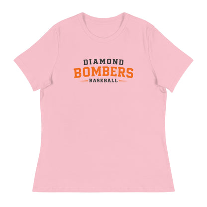 Performance | Women's Relaxed T Shirt | Diamond Bombers | Modern Script Logo