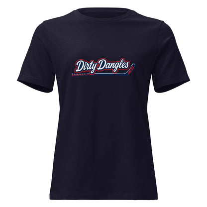 Performance | Women's Relaxed T Shirt | Dirty Dangles | Script Logo