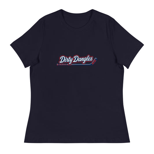 Performance | Women's Relaxed T Shirt | Dirty Dangles | Script Logo