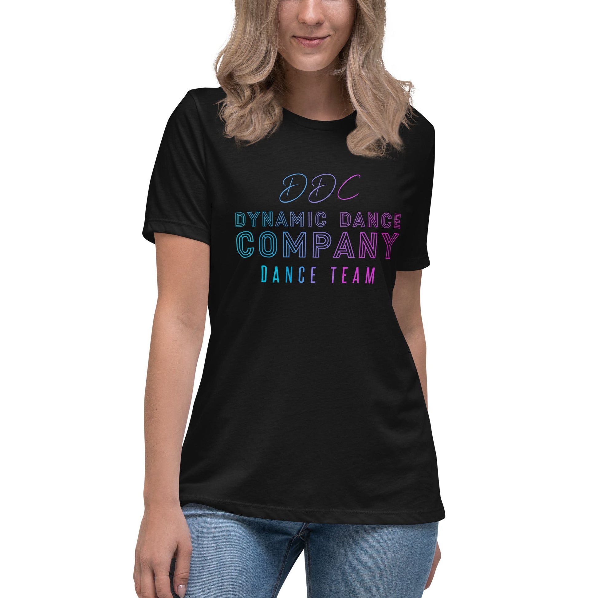 Performance | Women's Relaxed T Shirt | Dynamic Dance Company | Damce Team Logo