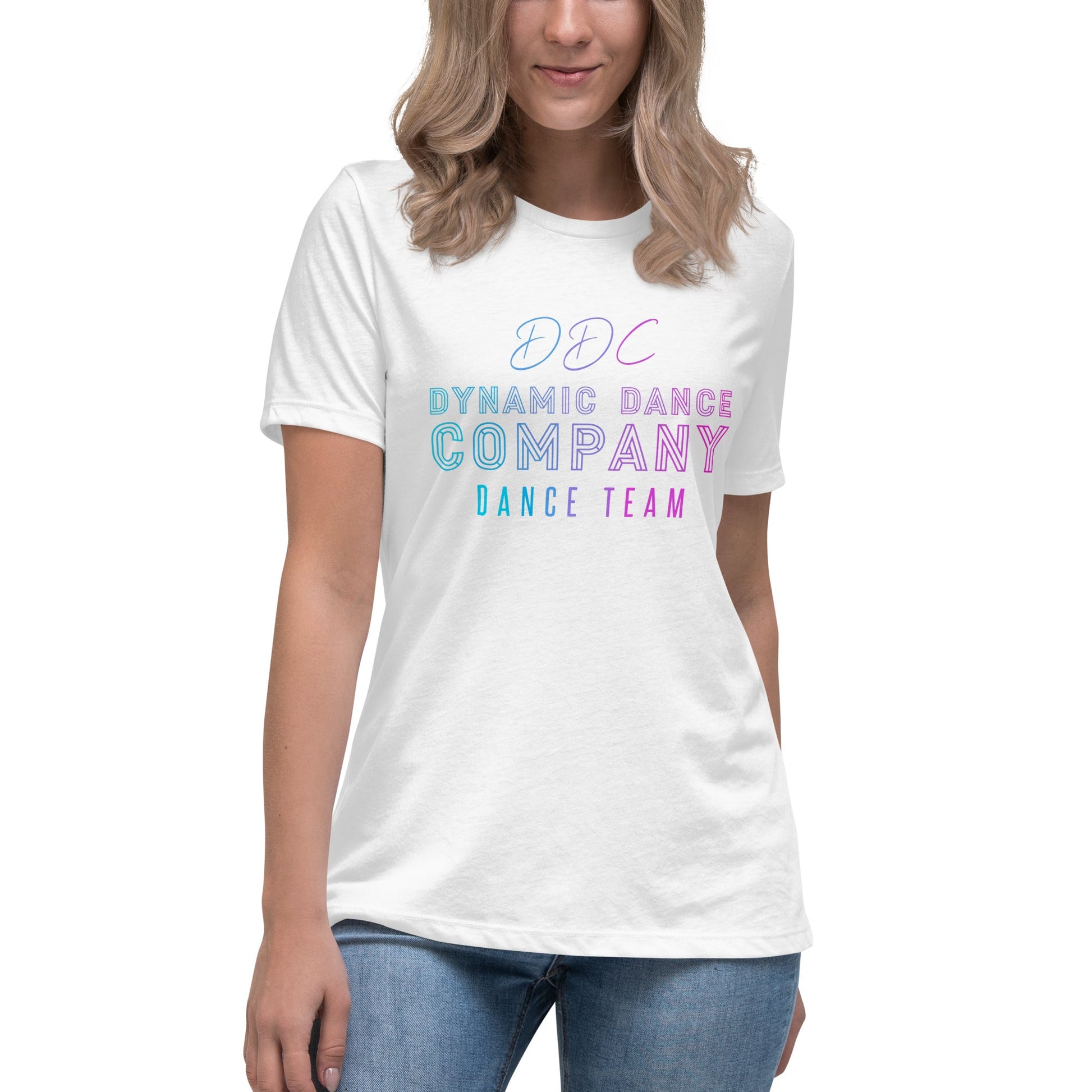 Performance | Women's Relaxed T Shirt | Dynamic Dance Company | Damce Team Logo