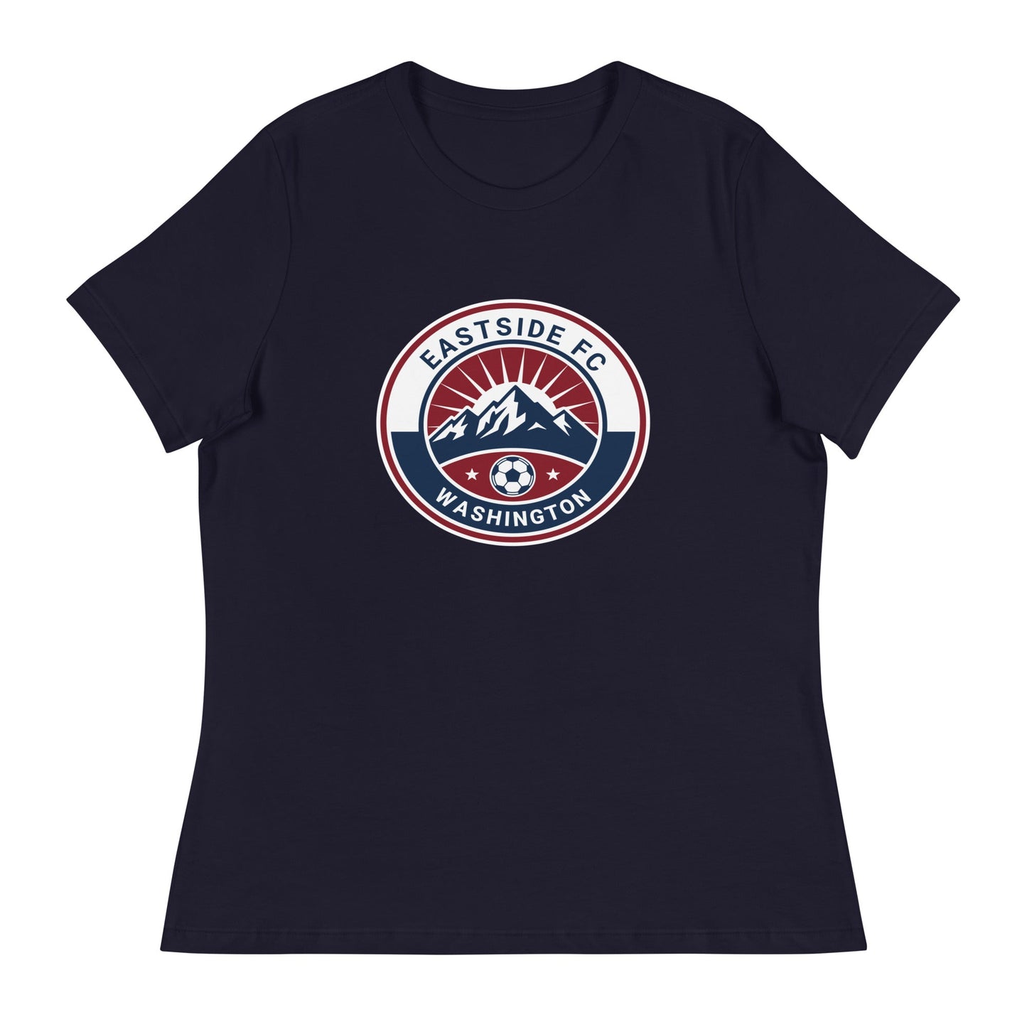 Performance | Women's Relaxed T Shirt | Eastside FC | Mountain Logo