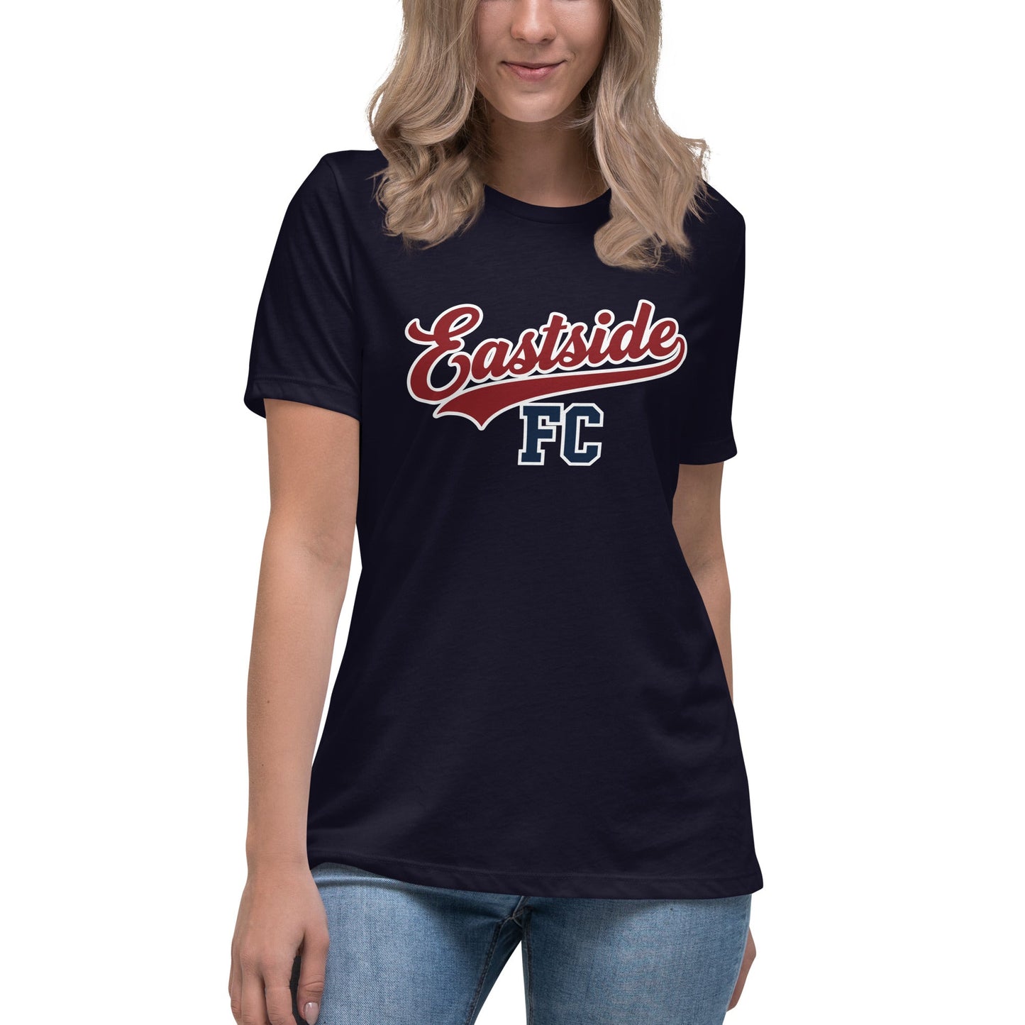 Performance | Women's Relaxed T Shirt | Eastside FC | Script Logo