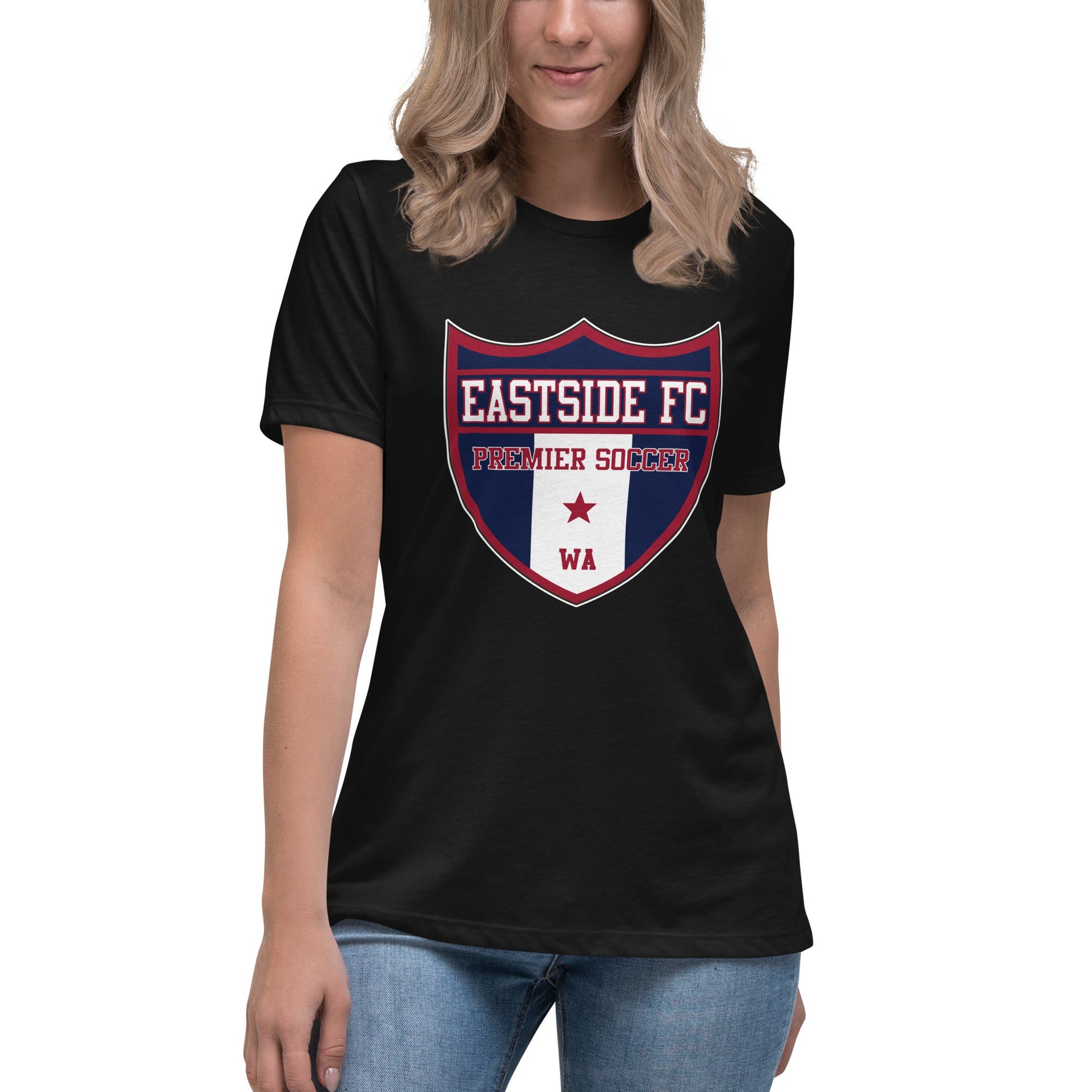 Performance | Women's Relaxed T Shirt | Eastside FC | Shield Logo