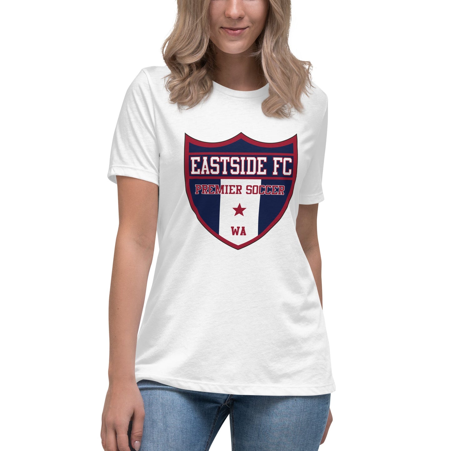 Performance | Women's Relaxed T Shirt | Eastside FC | Shield Logo