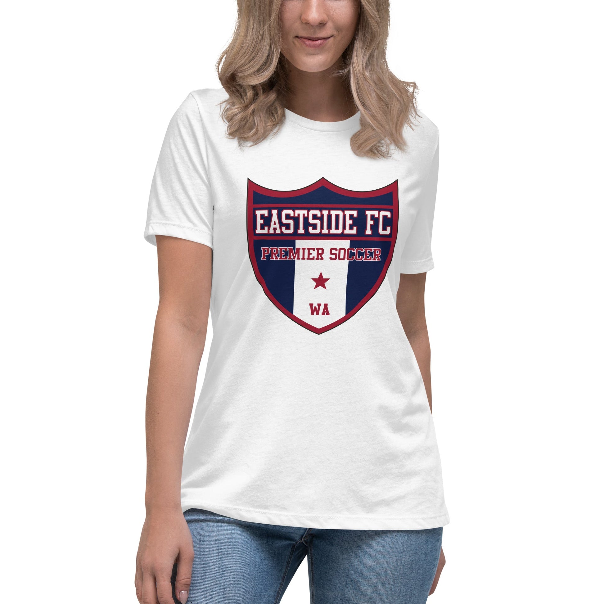 Performance | Women's Relaxed T Shirt | Eastside FC | Shield Logo