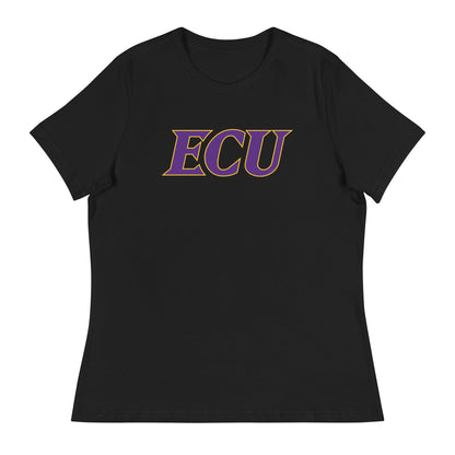 Performance | Women's Relaxed T Shirt | ECU Club Womens Lacrosse | Crest Logo