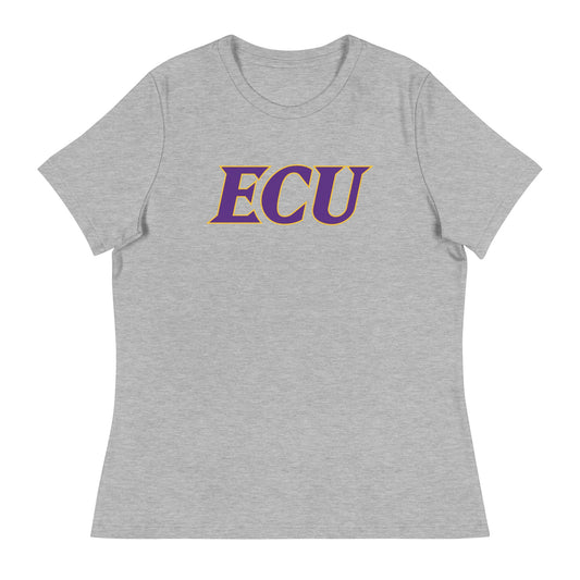 Performance | Women's Relaxed T Shirt | ECU Club Womens Lacrosse | Crest Logo
