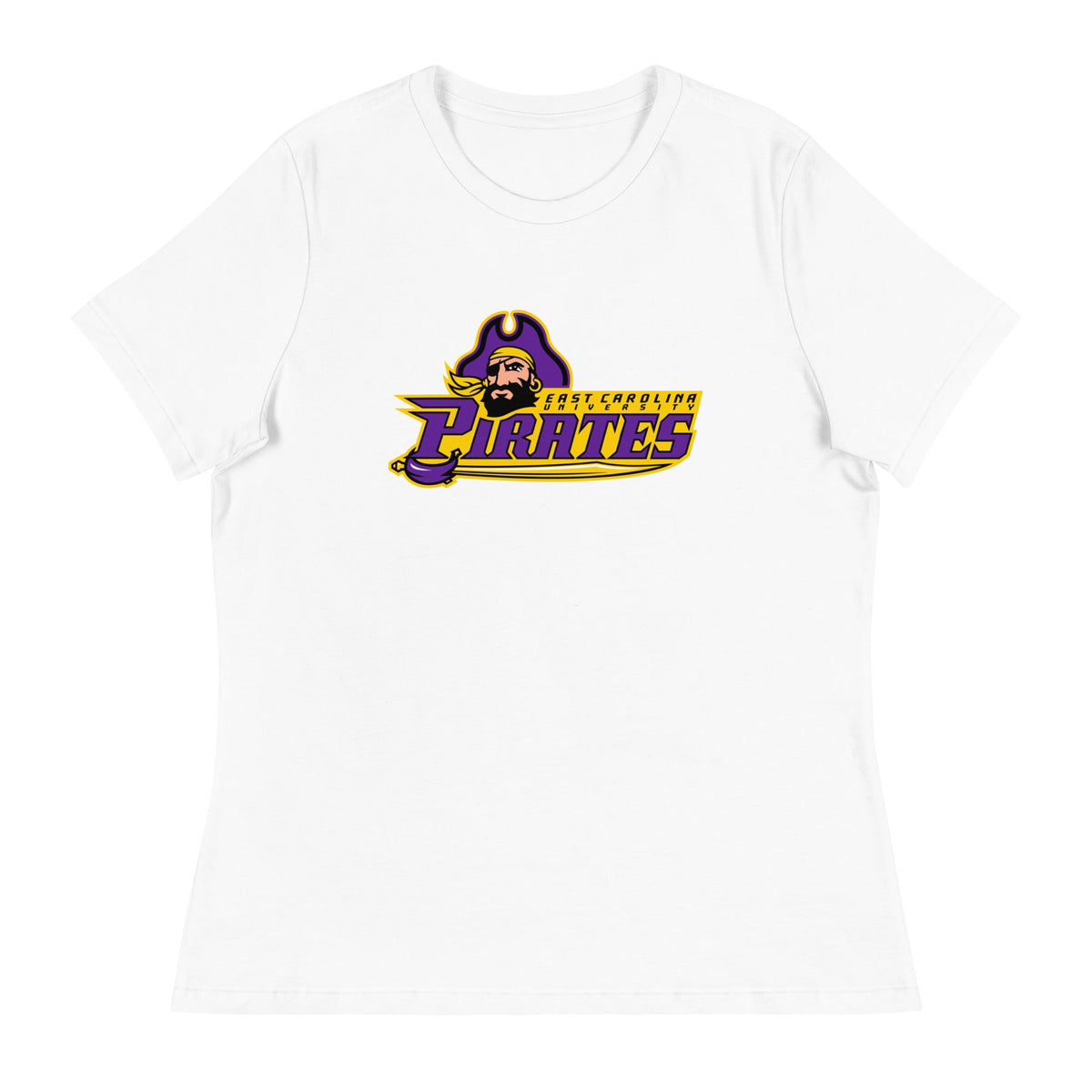 Performance | Women's Relaxed T Shirt | ECU Club Womens Lacrosse | Pirate Emblem Logo