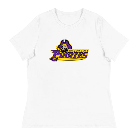 Performance | Women's Relaxed T Shirt | ECU Club Womens Lacrosse | Pirate Emblem Logo