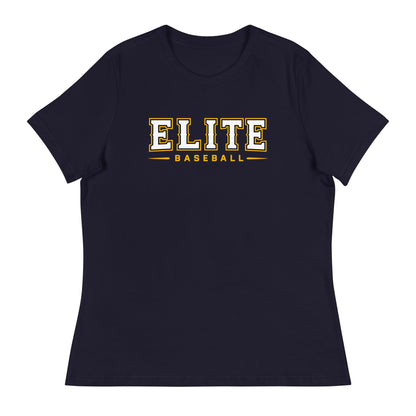 Performance | Women's Relaxed T Shirt | Elite Baseball | Vanguard Logo