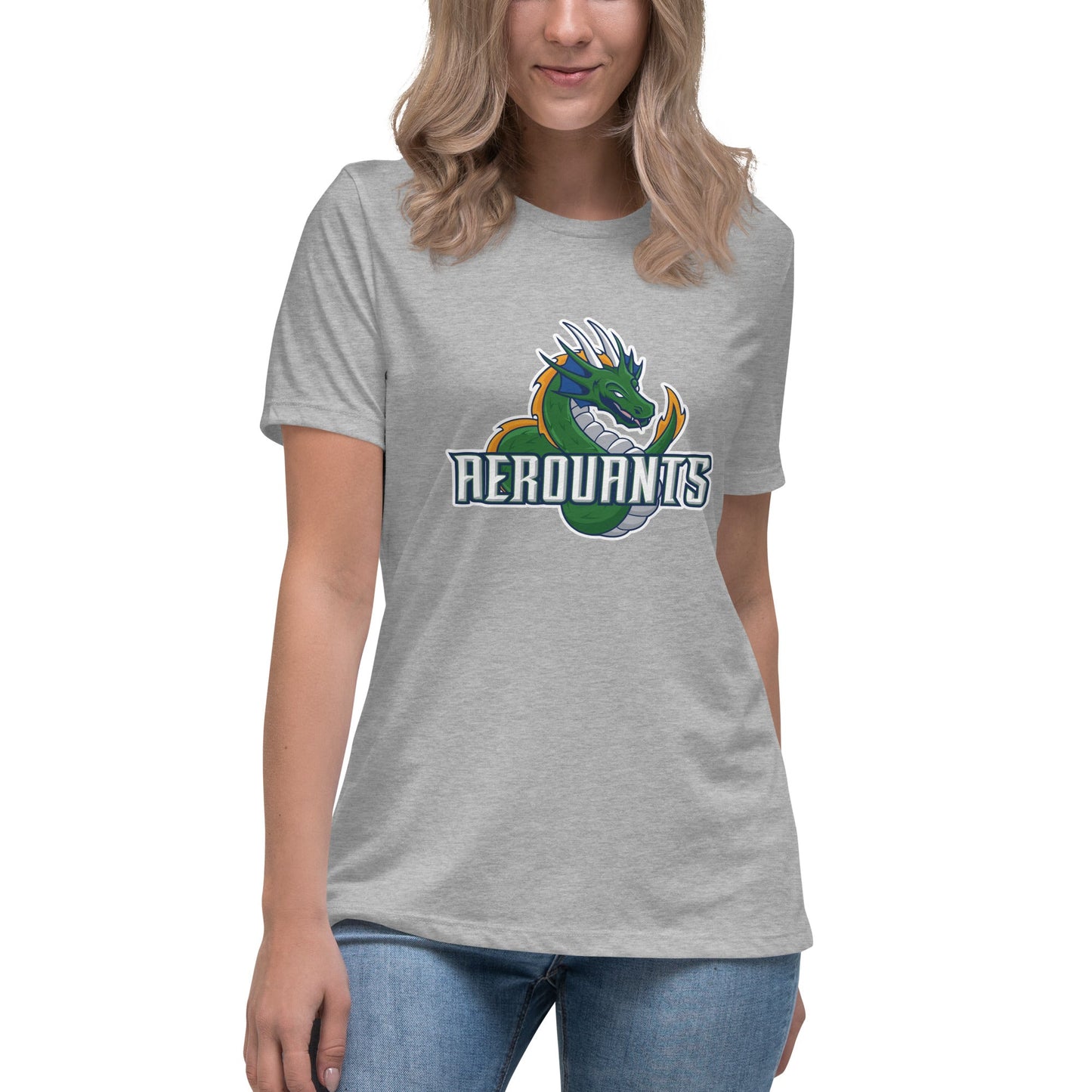 Performance | Women's Relaxed T Shirt | Emerald High School Baseball | Dragon Logo