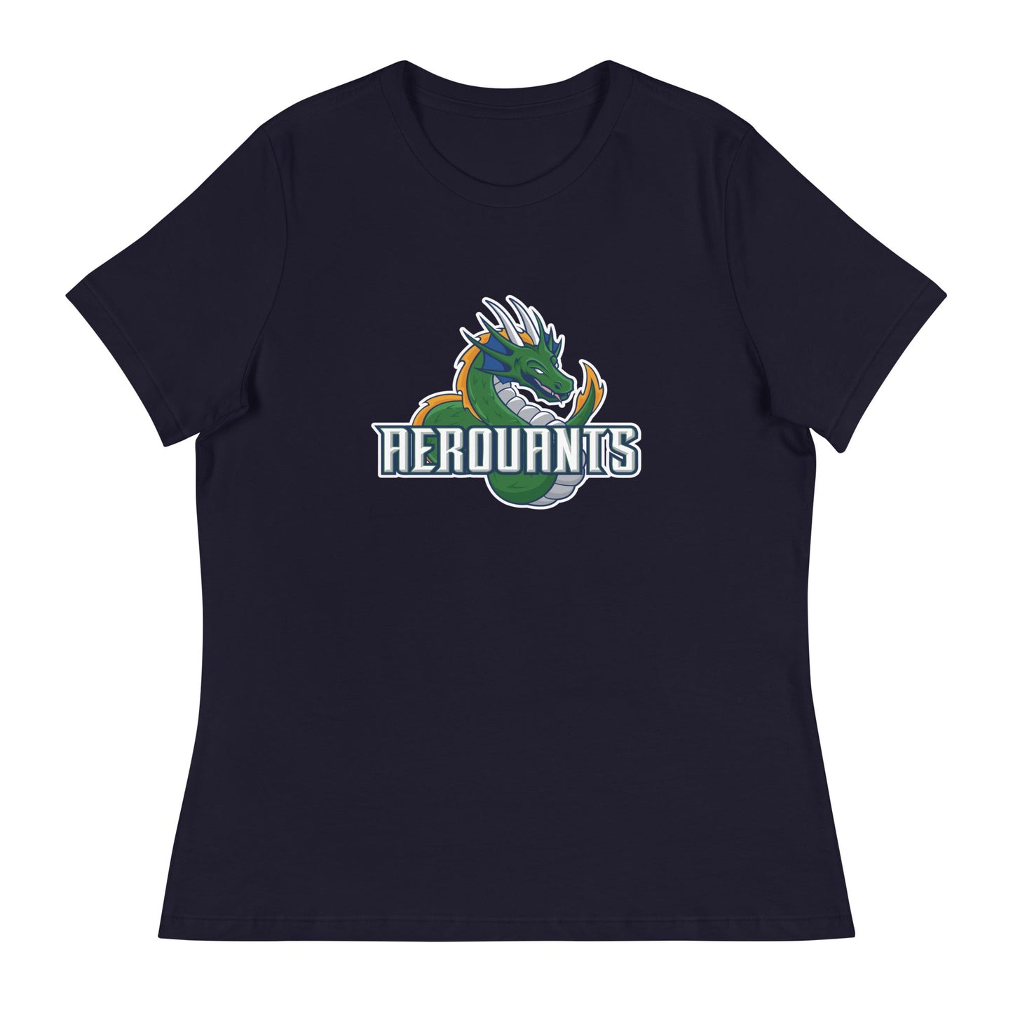 Performance | Women's Relaxed T Shirt | Emerald High School Baseball | Dragon Logo