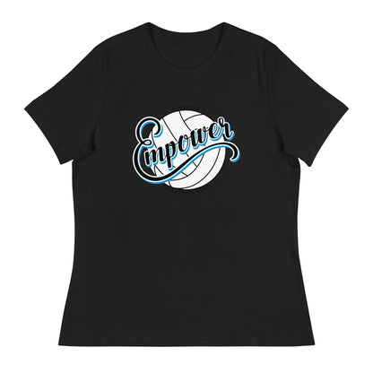 Performance | Women's Relaxed T Shirt | Empower Volleyball Club | Emblem Logo