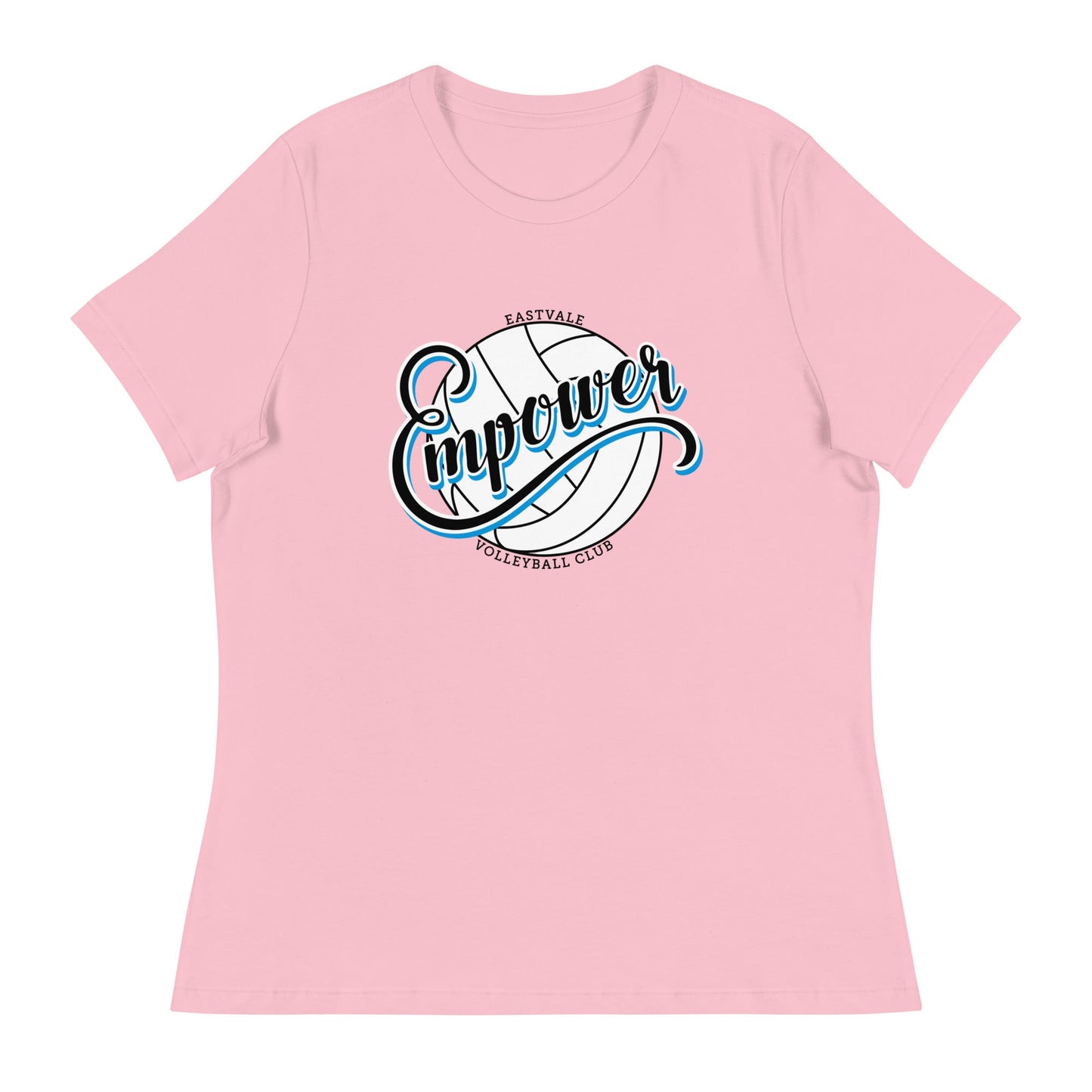 Performance | Women's Relaxed T Shirt | Empower Volleyball Club | Emblem Logo