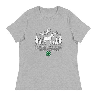 Performance | Women's Relaxed T Shirt | Equine Explorers | Dutchess Crest Trailblazers Logo