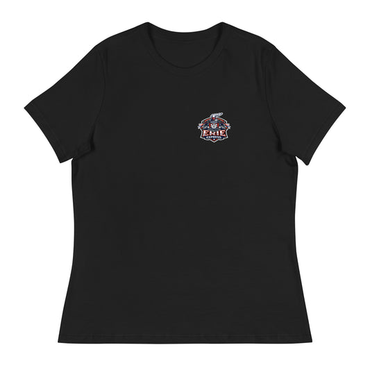 Performance | Women's Relaxed T Shirt | Erie Express Football | Badge Logo