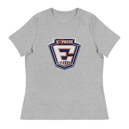 Performance | Women's Relaxed T Shirt | Erie Express Football | E Badge Logo