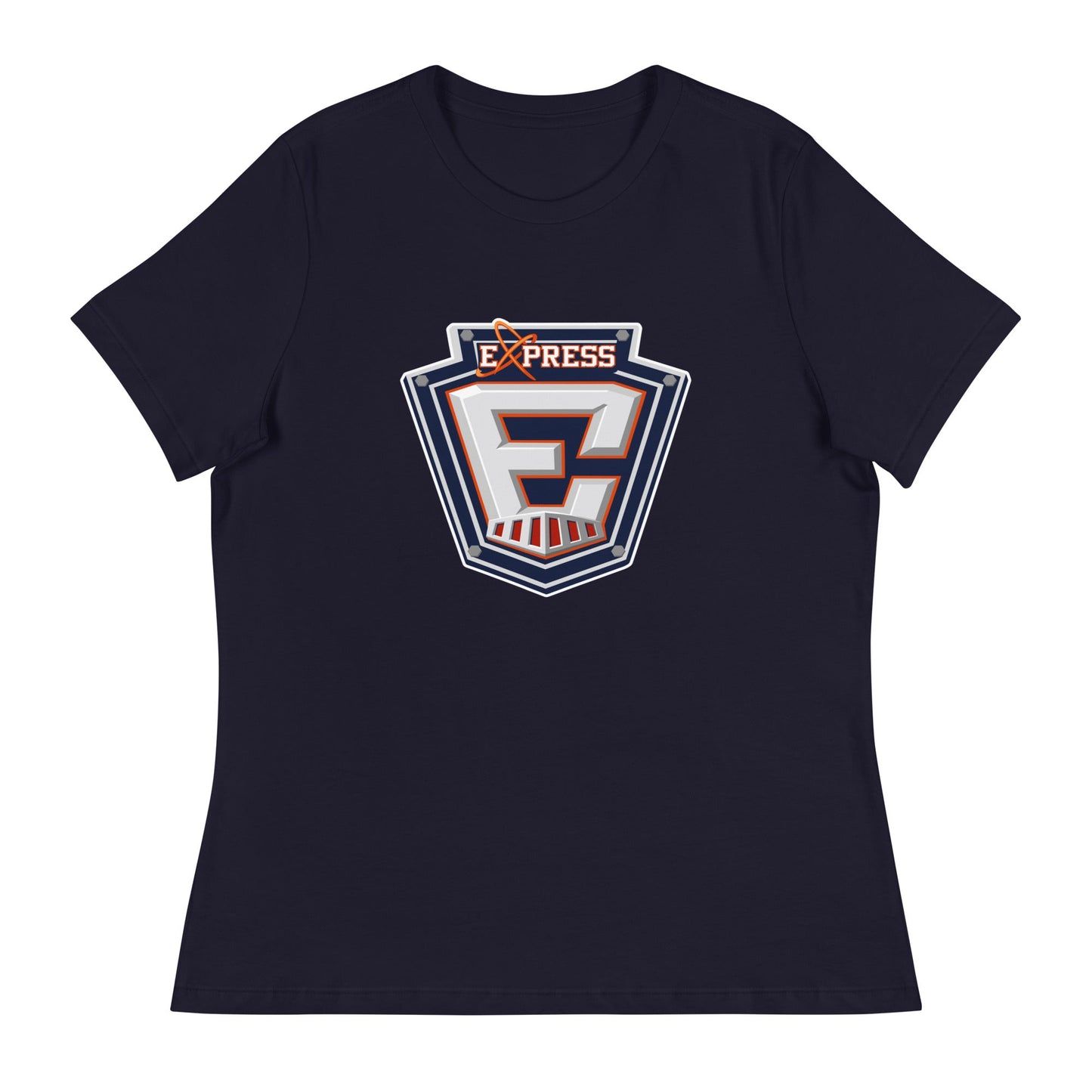 Performance | Women's Relaxed T Shirt | Erie Express Football | E Badge Logo