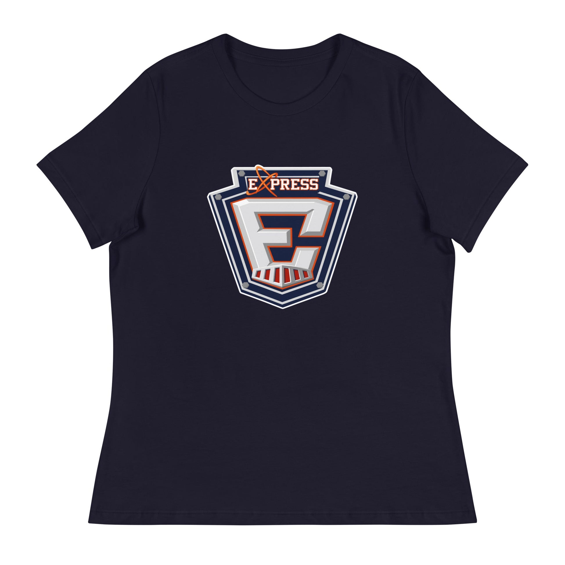 Performance | Women's Relaxed T Shirt | Erie Express Football | E Badge Logo
