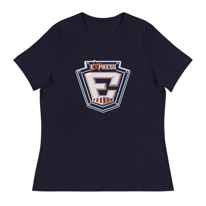 Performance | Women's Relaxed T Shirt | Erie Express Football | E Badge Logo