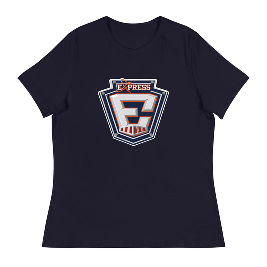 Performance | Women's Relaxed T Shirt | Erie Express Football | E Badge Logo