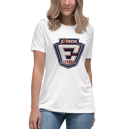 Performance | Women's Relaxed T Shirt | Erie Express Football | E Badge Logo