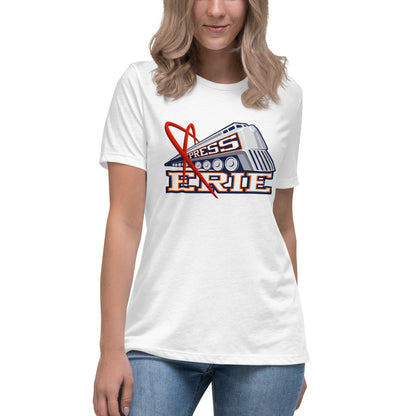Performance | Women's Relaxed T Shirt | Erie Express Football | Locomotive Logo