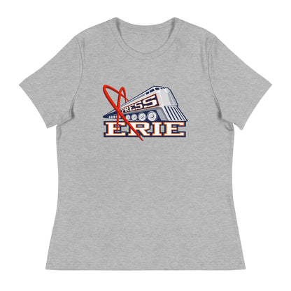 Performance | Women's Relaxed T Shirt | Erie Express Football | Locomotive Logo